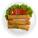 Vegetable Spring Roll  4 Pieces 