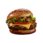 Cheese Burger & Mushrooms  Single 